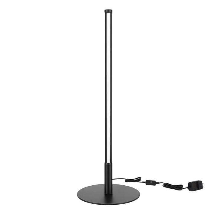 Black 6W Table Lamp with 3 Colour Temperature & Touch Controller, 1 Pack-HLTL02K