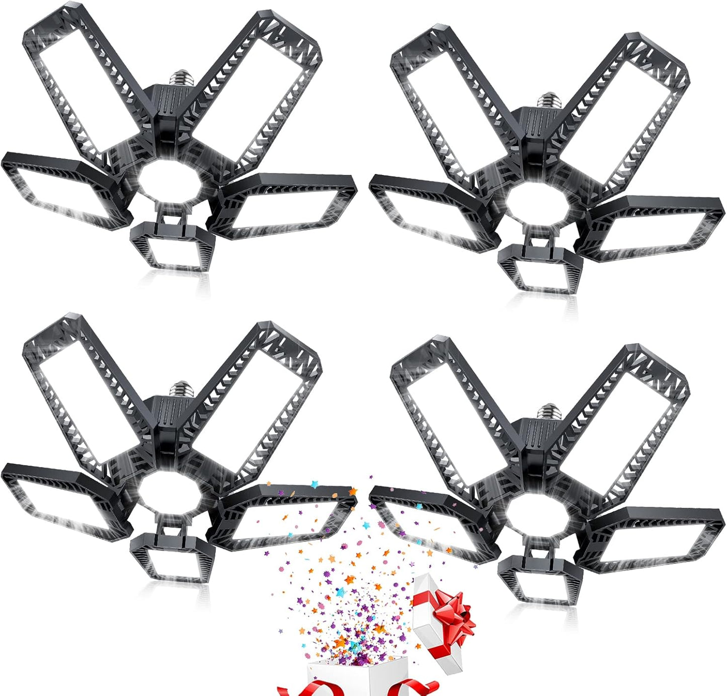Garage LED Lights Screw in with 5+1 Deformable Panels 160W LED Garage