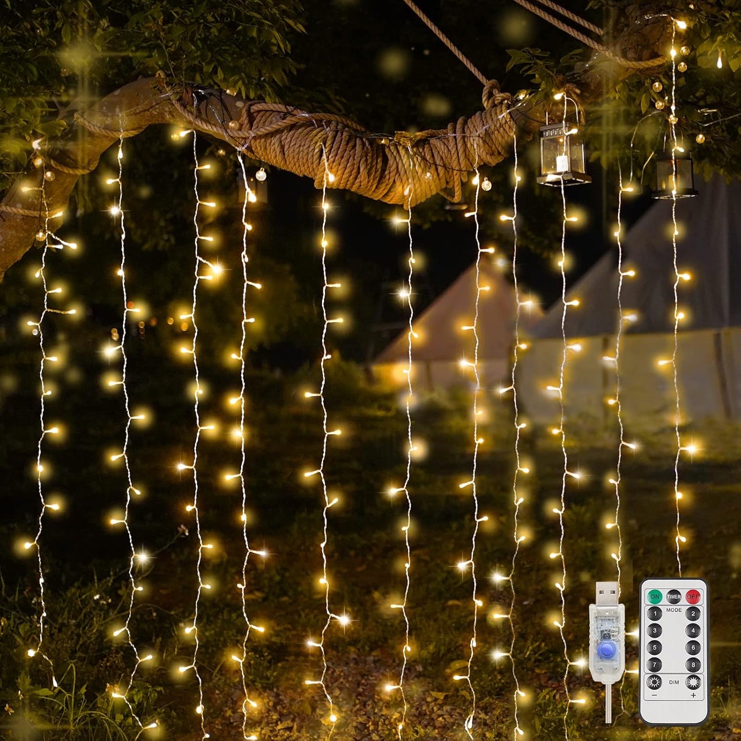 200 Led Hanging String Lights