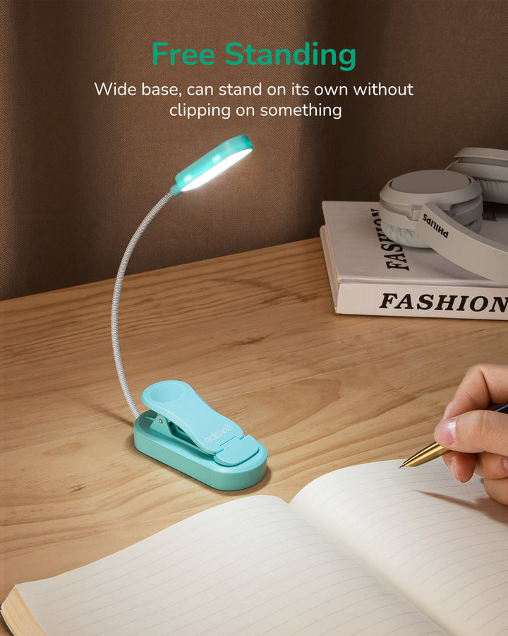 USB Rechargeable Dimmable Book Light, 3 Color Modes, 2 Charging Modes-HBRL11C1