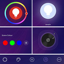 Black RGBW, Mood Lighing, Smart WiFi Dimmable Floor Lamp with App & Remote Control, 1 Pack-HFLK02W