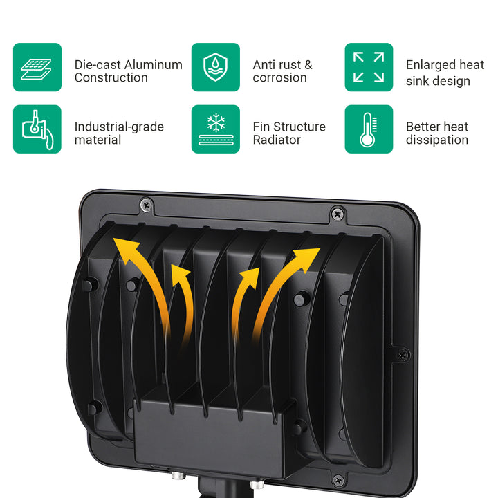 74W 10000LM Outdoor LED Flood Light -HFLB04A