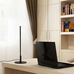 Black 6W Table Lamp with 3 Colour Temperature & Touch Controller, 1 Pack-HLTL02K