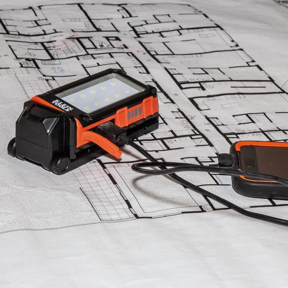 Rechargeable Flashlight / Worklight with Kickstand and Carabiner