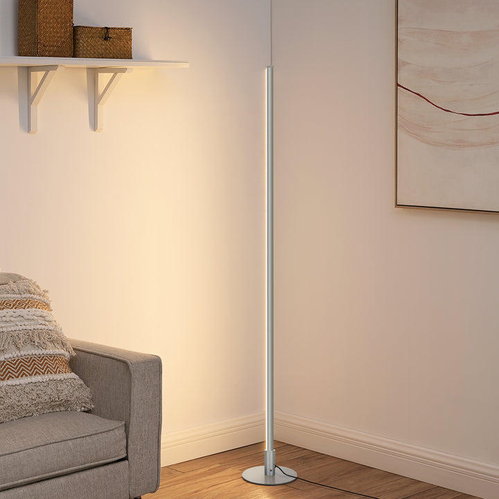 Black RGBW, Mood Lighing, Smart WiFi Dimmable Floor Lamp with App & Remote Control, 1 Pack-HFLK02W
