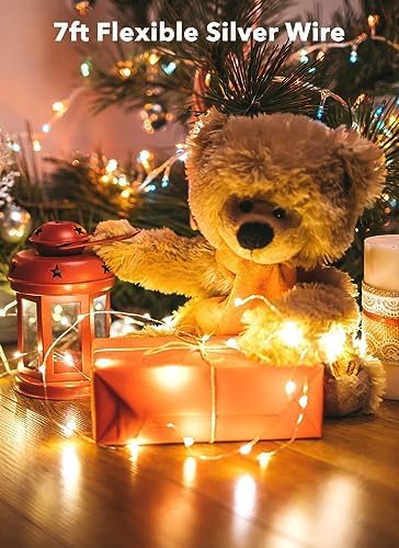 LED Fairy Lights 12 Pack | 7ft 20LED Waterproof | Battery Operated