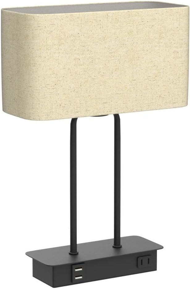 DreamHolder Table Lamp with 3 USB Ports, AC Outlet & Phone Stand