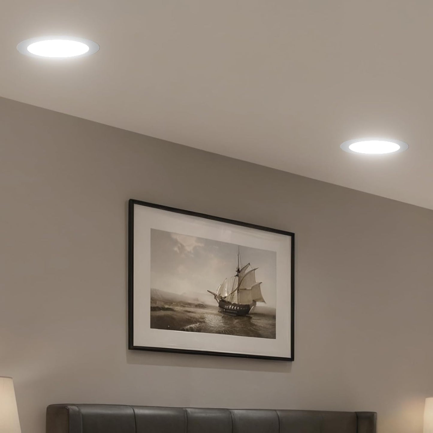 6 Pack Ultra-Thin LED Recessed Ceiling Lights - 5CCT, 12W, 1050LM