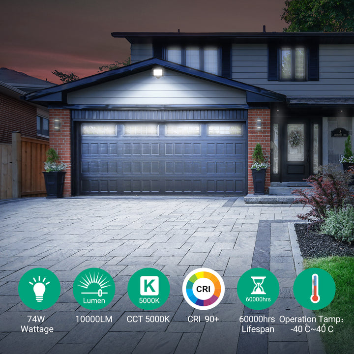 74W 10000LM Outdoor LED Flood Light -HFLB04A