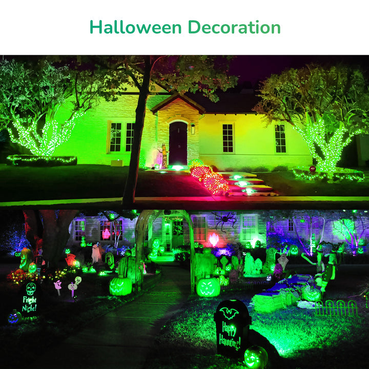 18W Dimmable Green Flood Light Bulbs (2 Pack)-HLBP38E