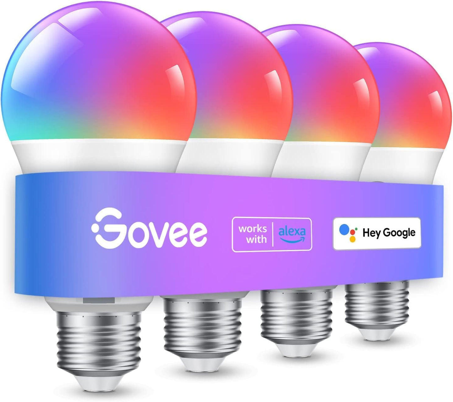 Smart Color Changing LED Light Bulbs - Alexa & Google Compatible