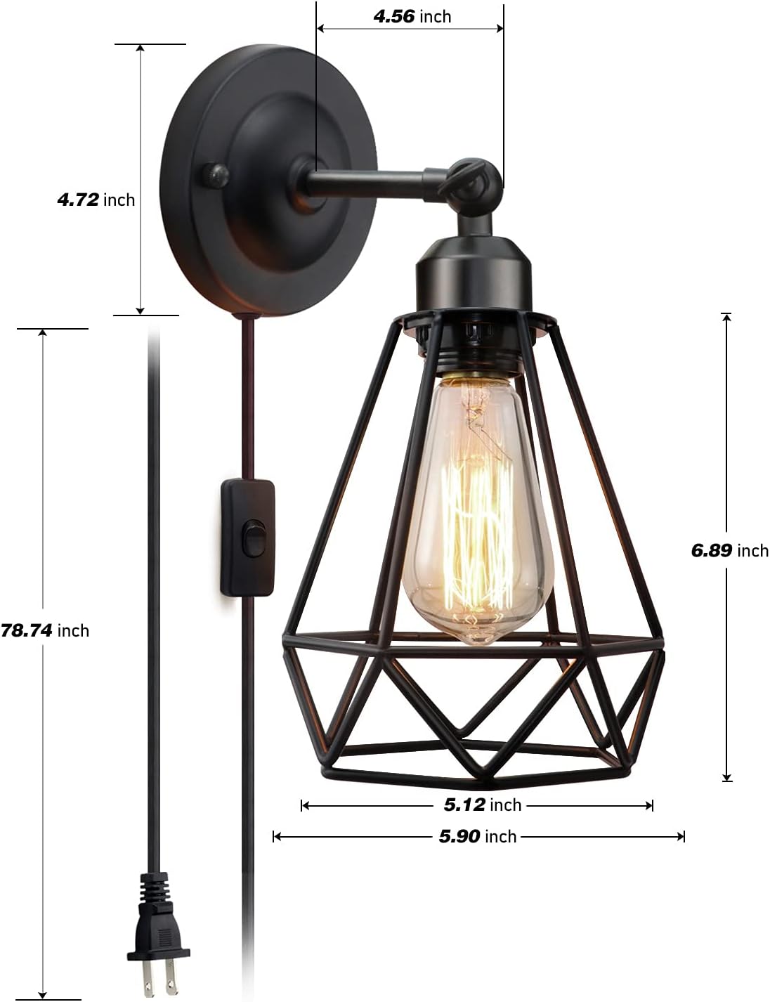 Vintage Plug-in Wall Sconces theluminousdecor