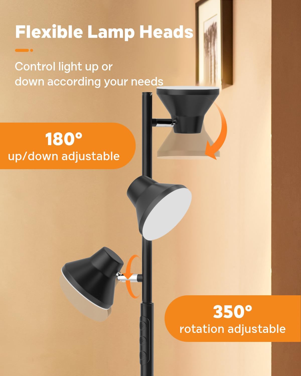 LED Floor Lamp, Matte Black theluminousdecor