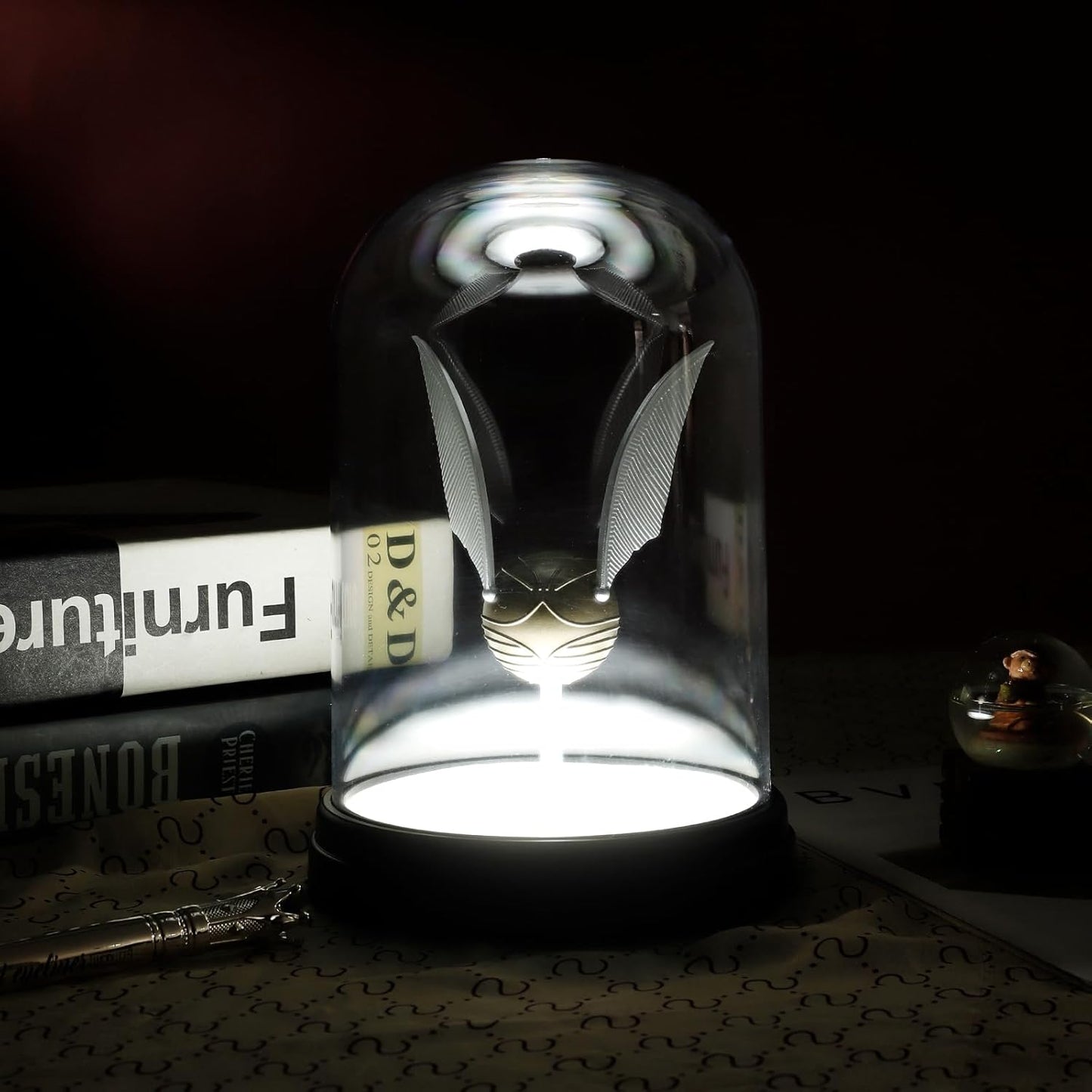 Golden Snitch Light - Desk Decor, USB-Powered Night Lamp