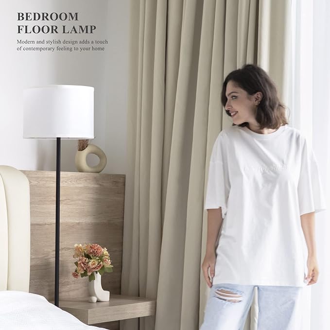 LED Floor Lamp with Shade theluminousdecor