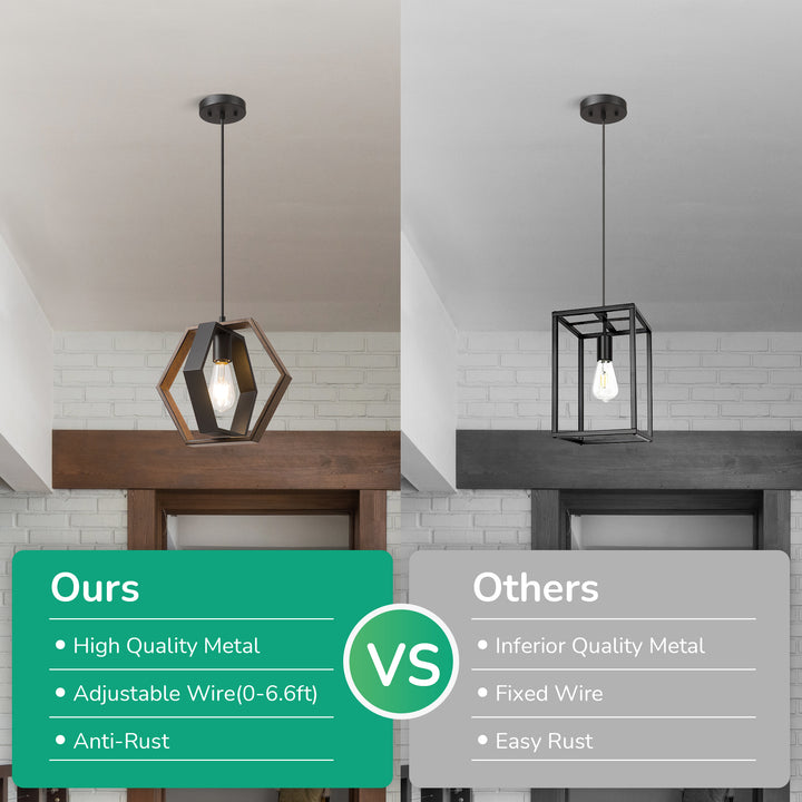 Pendant Lights, Adjustable Height (1 Pack)-HHPL14C