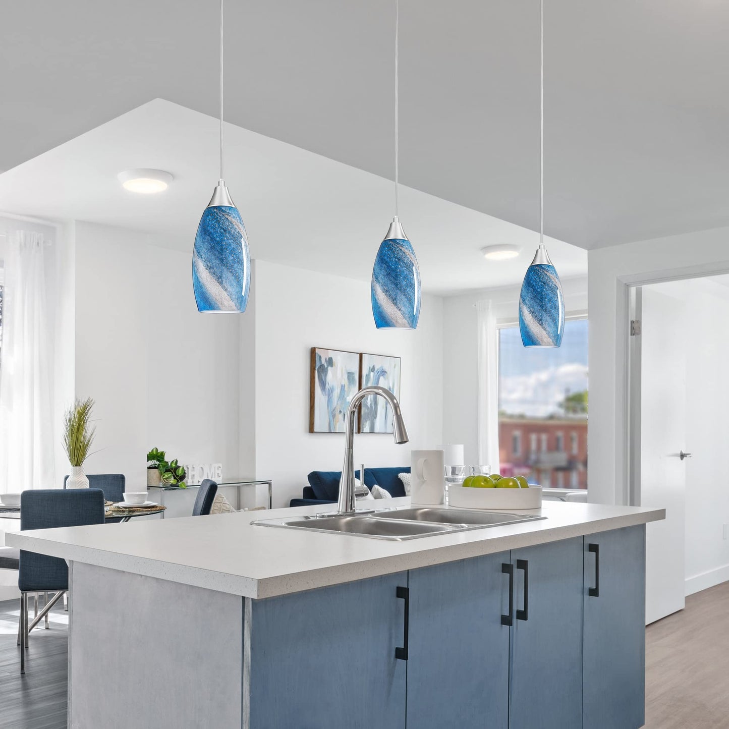 Plug in Pendant Light with 15FT Adjustable Cord