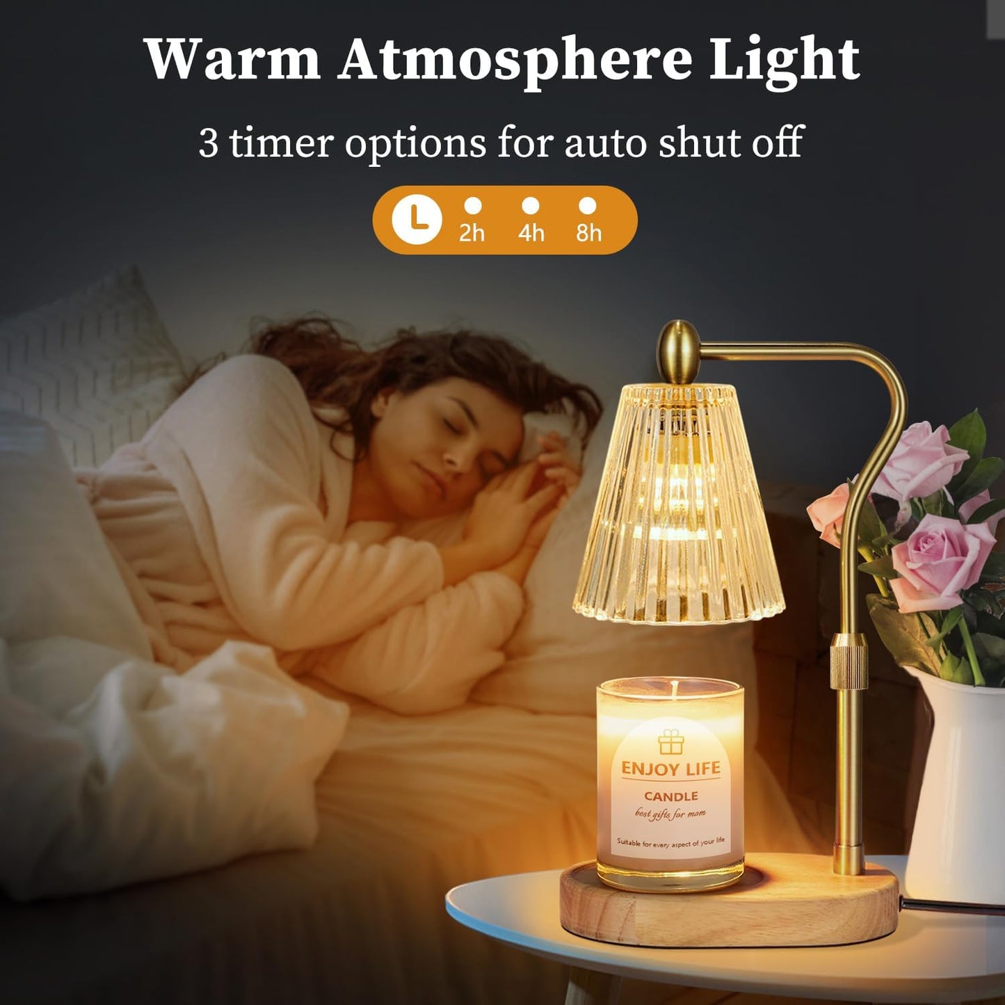Candle Warmer Lamp Romantic Valentine’s Day Candles for Gifts & Home Decor