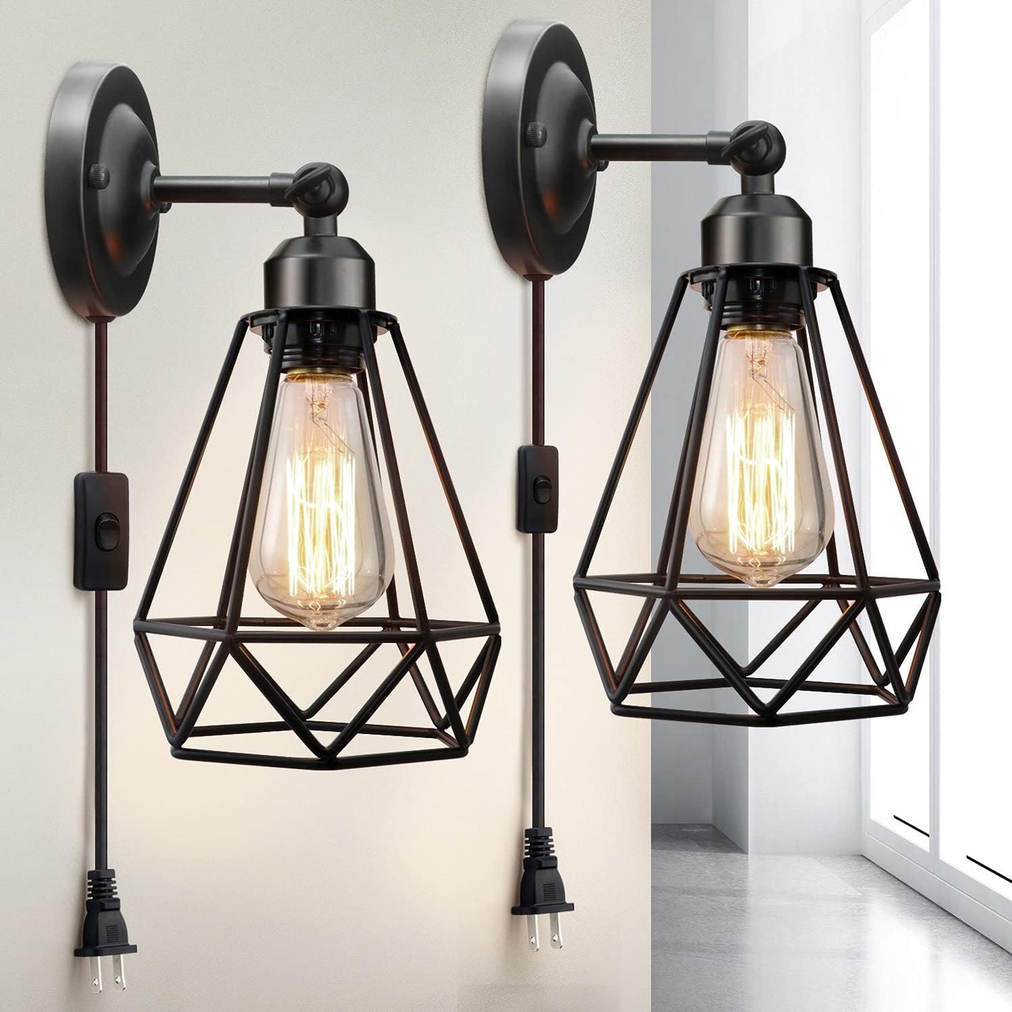 Vintage Plug-in Wall Sconces theluminousdecor