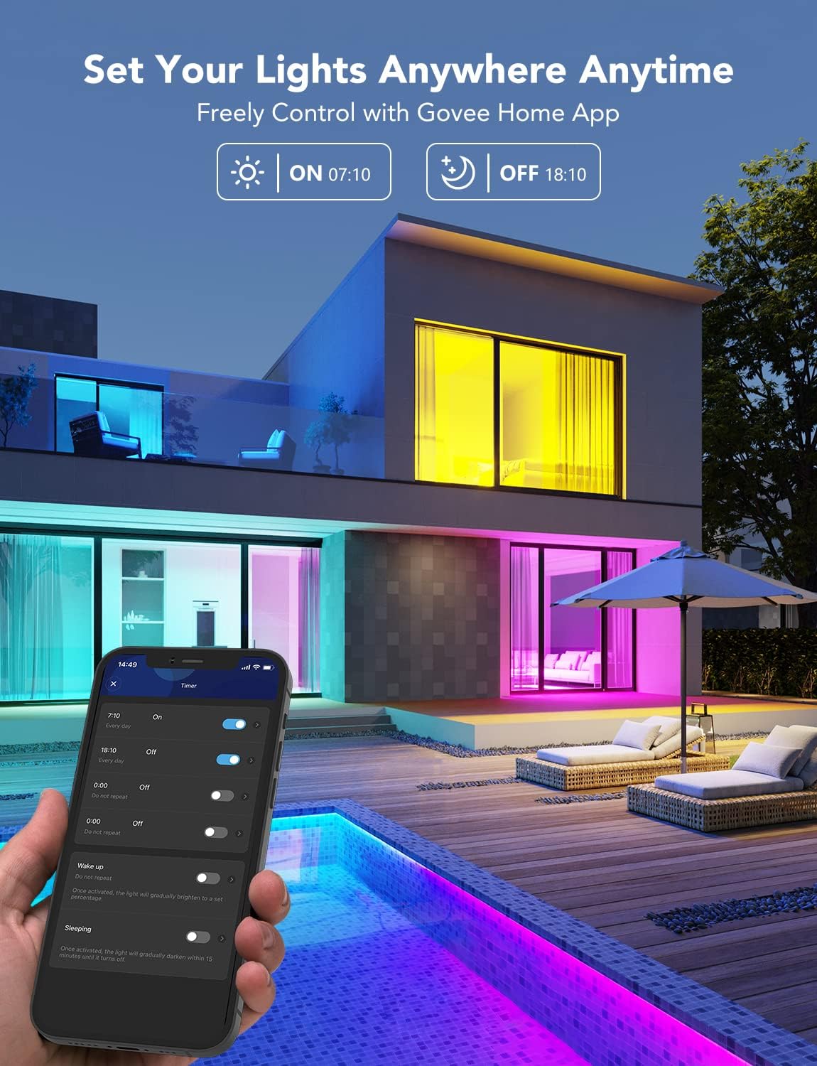 LED Smart Light Bulbs - 1000LM, Color Changing, Wi-Fi & Bluetooth
