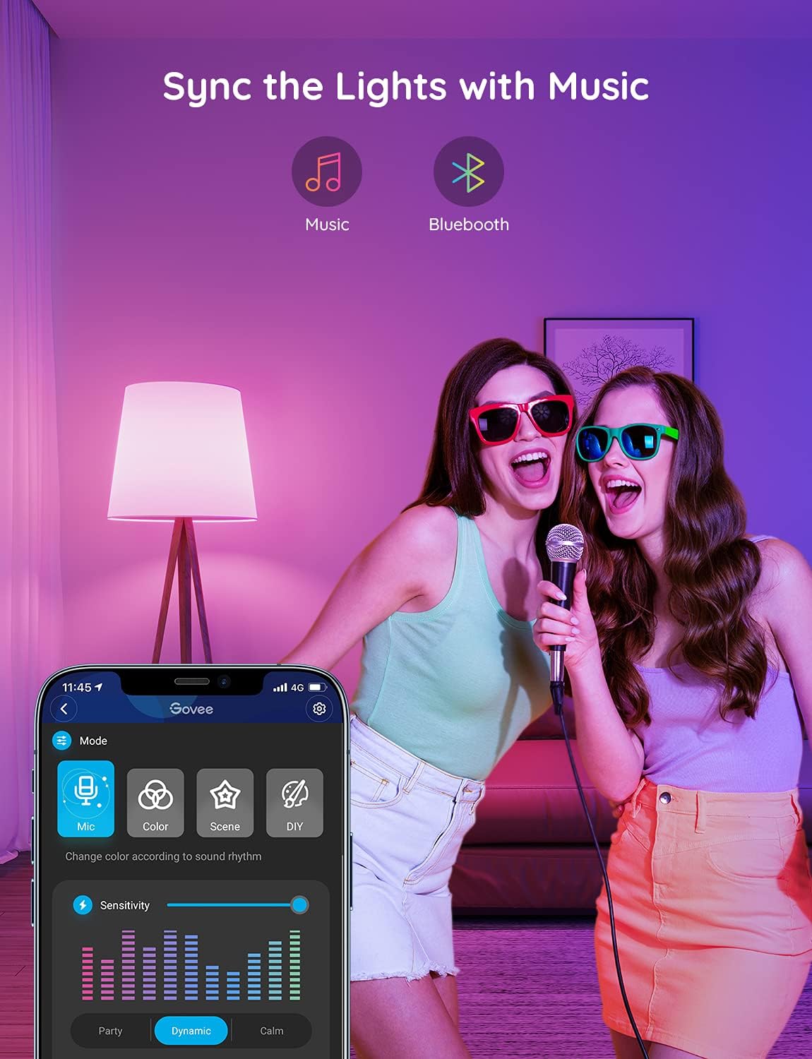 Smart Color Changing LED Light Bulbs - Alexa & Google Compatible