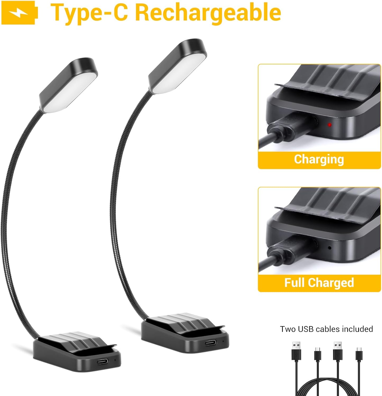 Rechargeable LED Kindle Light | Blue Light Filtered | Adjustable