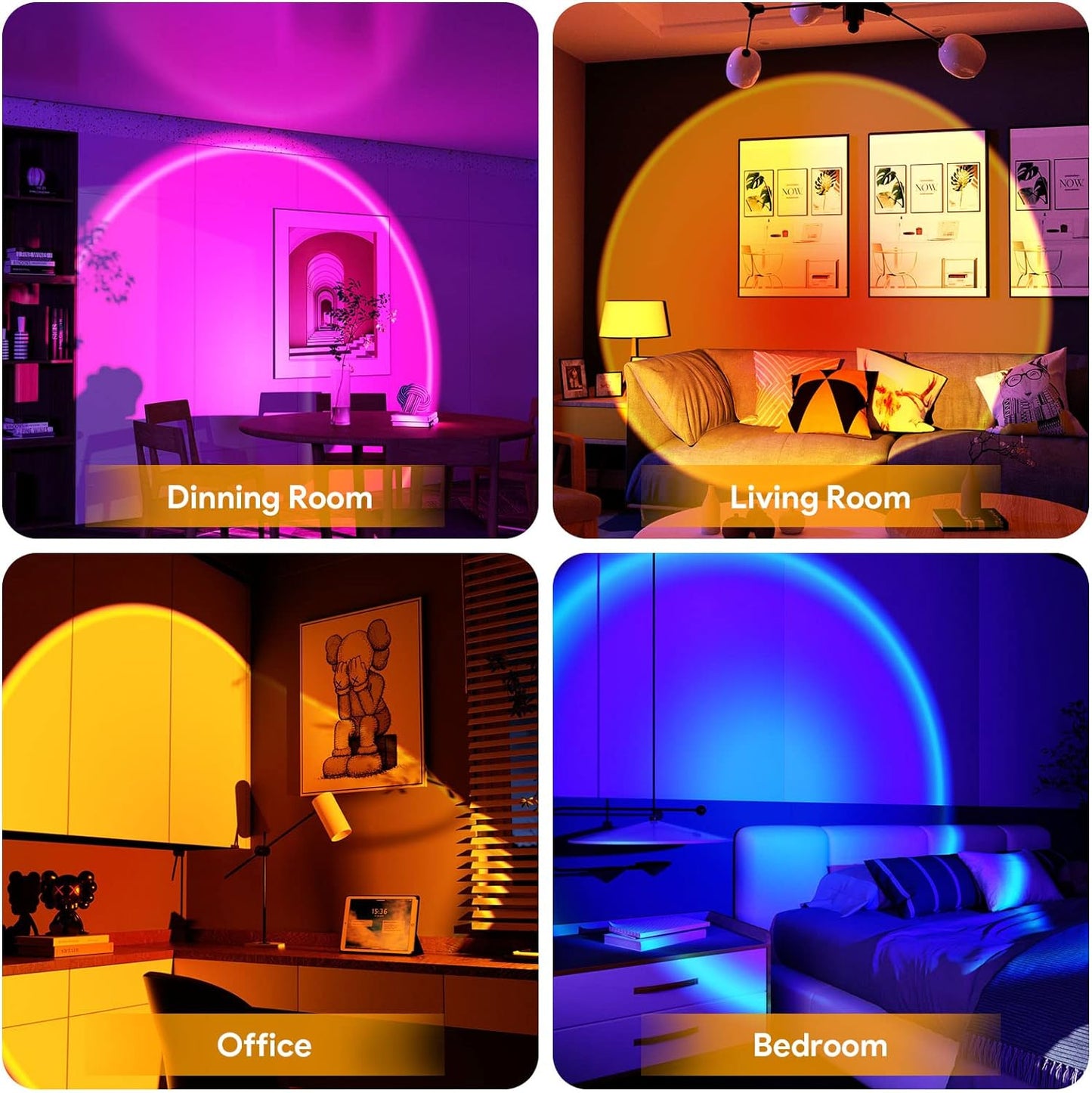 Sunset Lamp Projection Led Lights with Remote