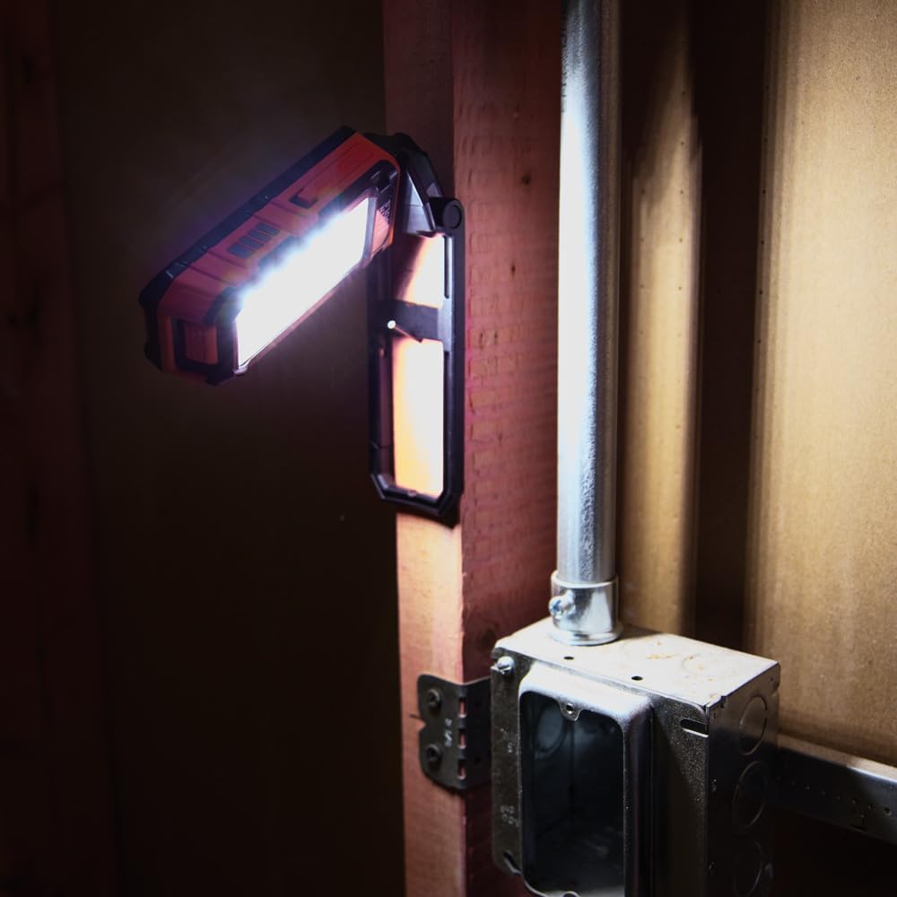 Rechargeable Flashlight / Worklight with Kickstand and Carabiner
