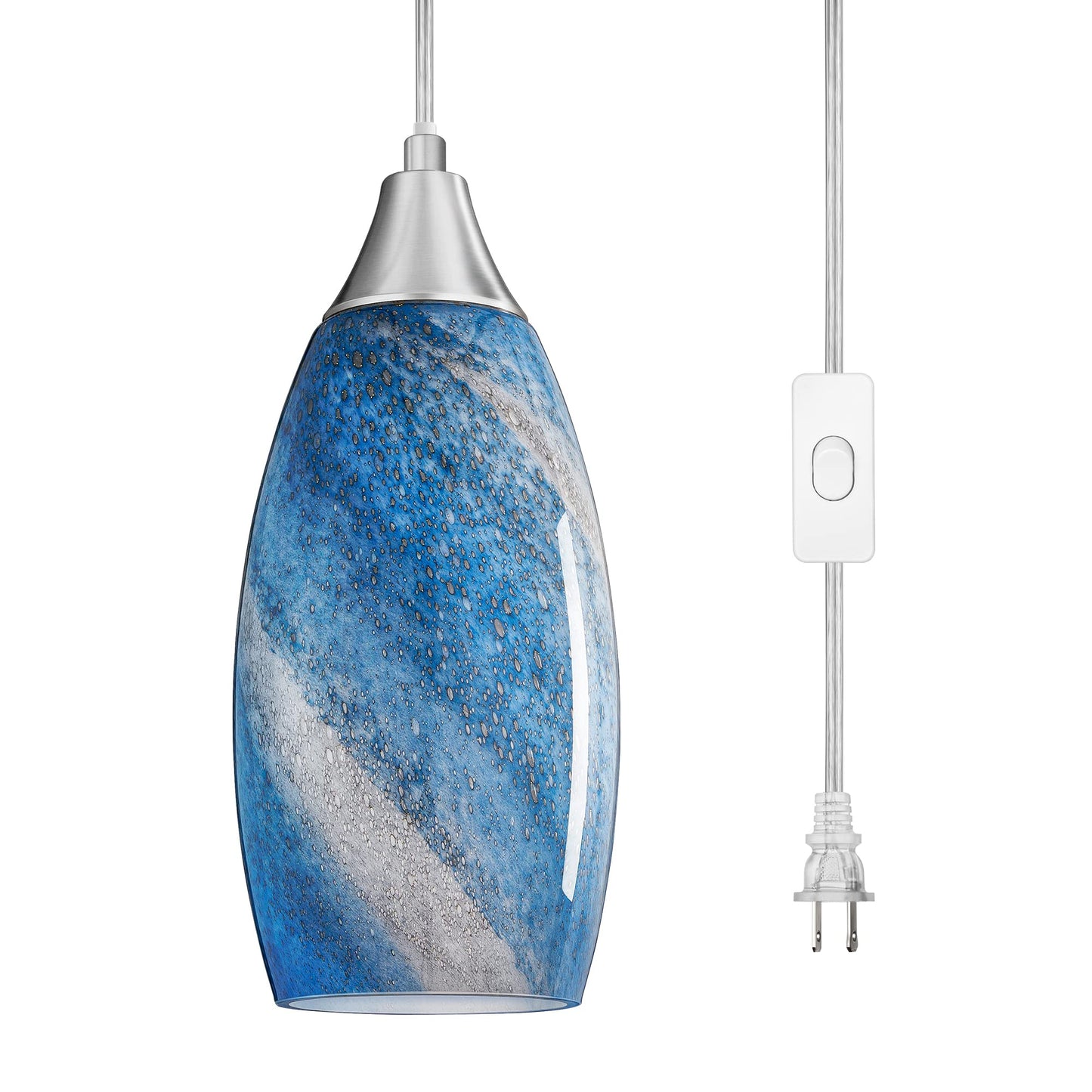Plug in Pendant Light with 15FT Adjustable Cord