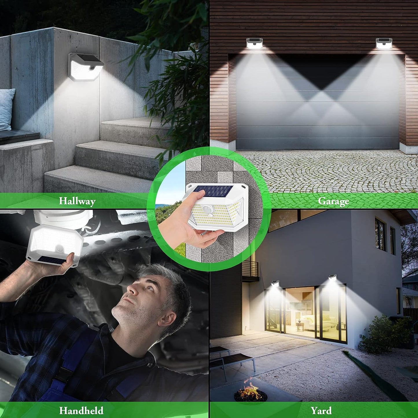 4-Pack LEDs Motion Sensor Solar Outdoor Lights theluminousdecor