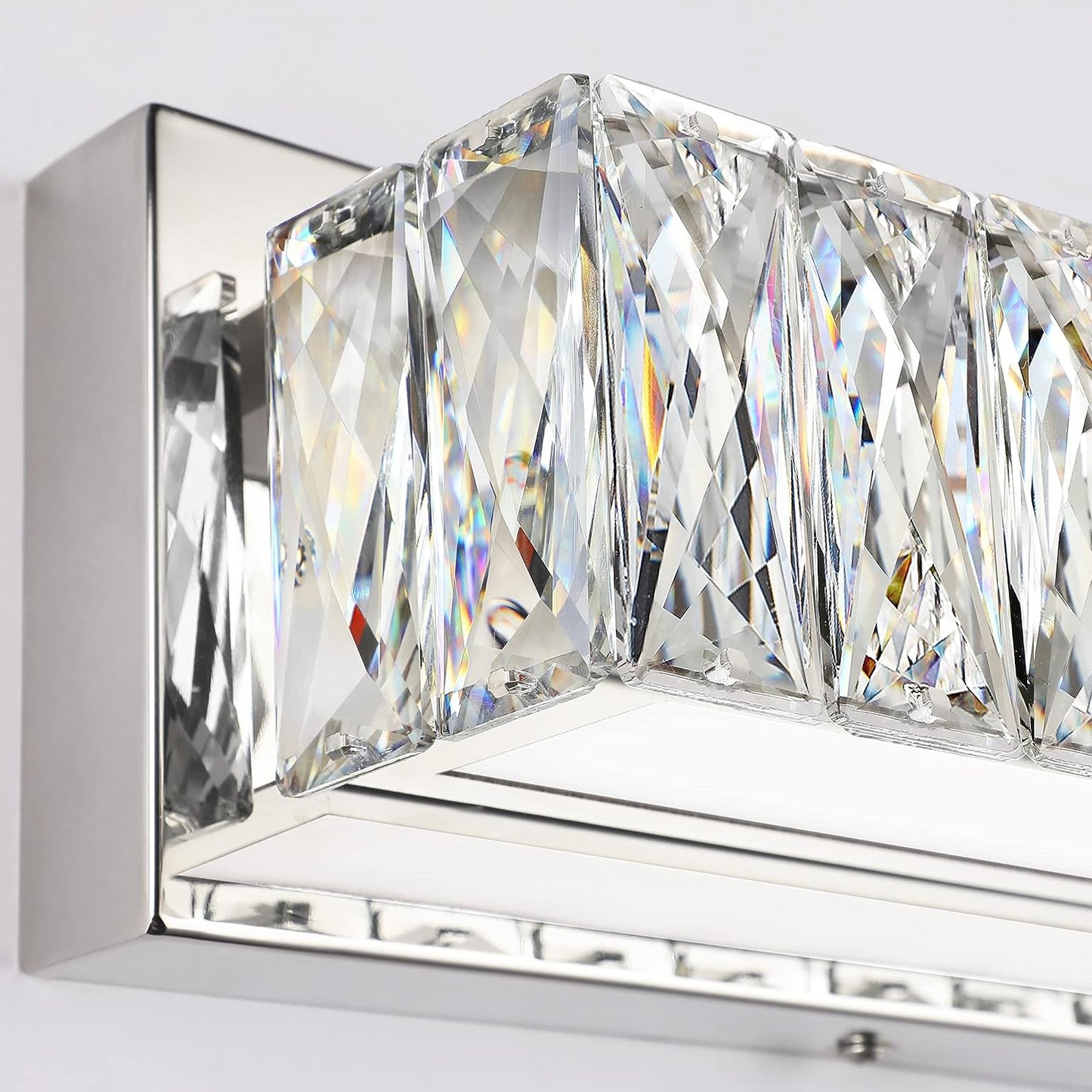 Crystal LED Bathroom Vanity Lights theluminousdecor