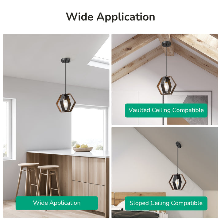 Pendant Lights, Adjustable Height (1 Pack)-HHPL14C