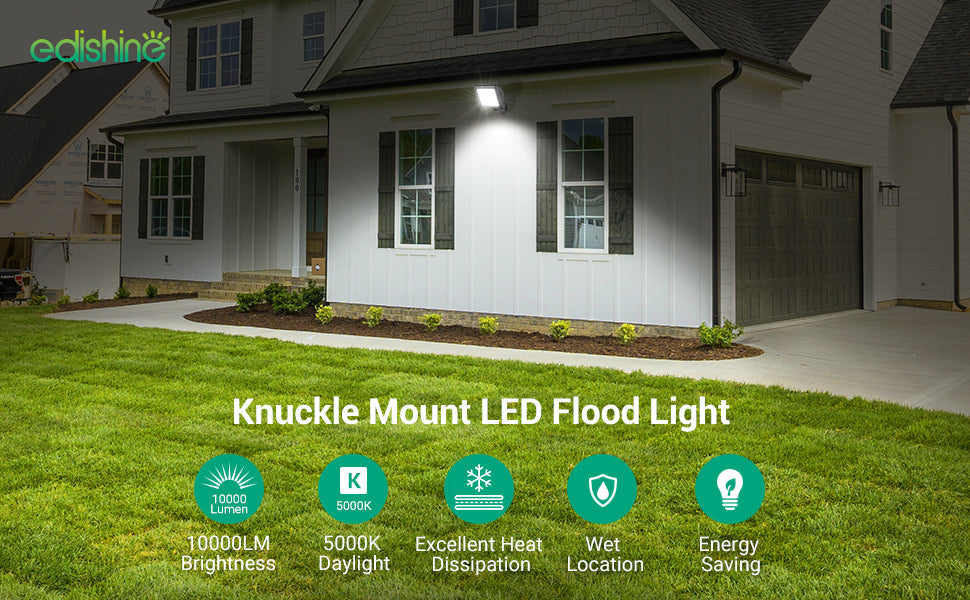 74W 10000LM Outdoor LED Flood Light -HFLB04A