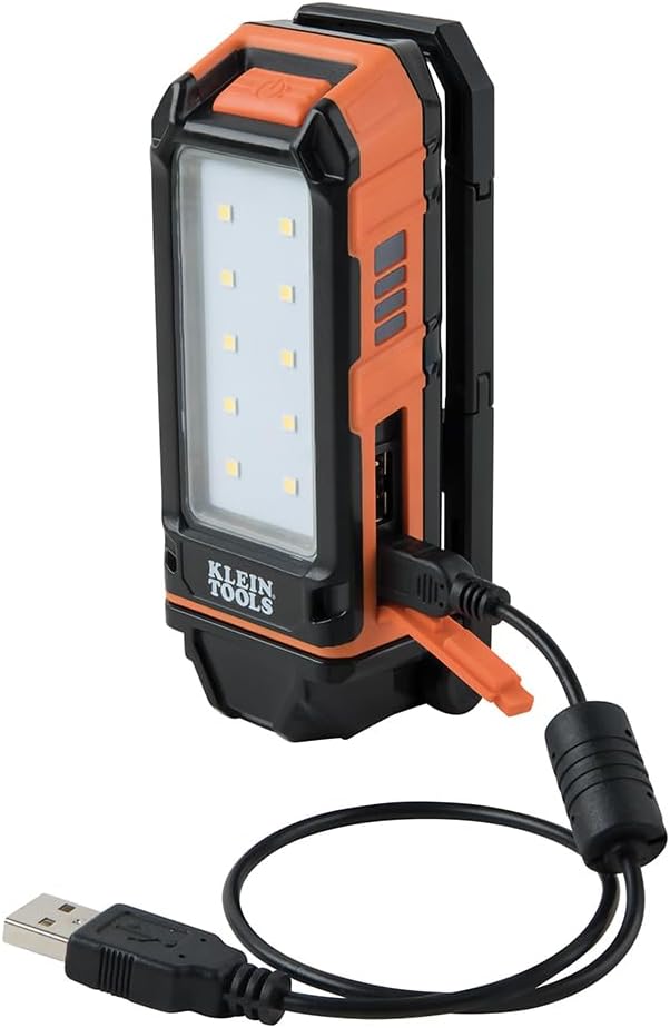 Rechargeable Flashlight / Worklight with Kickstand and Carabiner