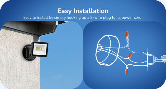 IP65 3400LM 24W 5000K LED Outdoor Flood Light-HFLB08A