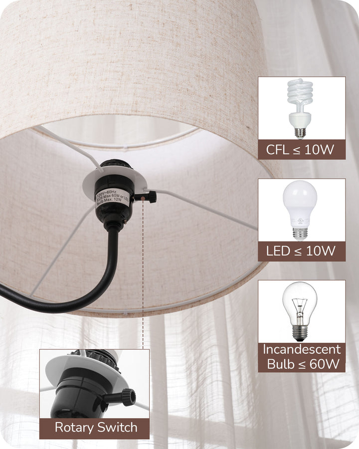 Floor Lamp with Table-HFLEB1A