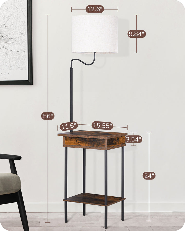 Floor Lamp with Table-HFLEB1A