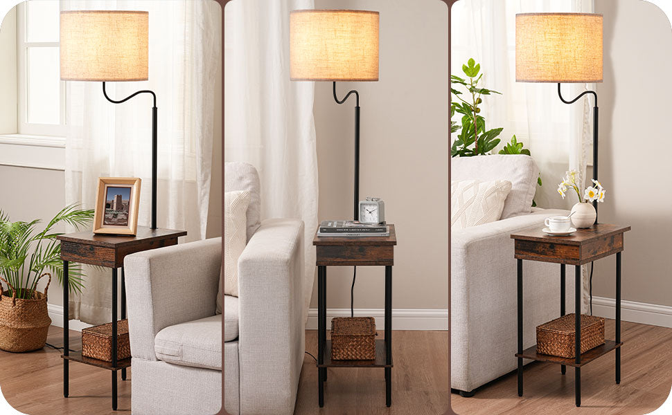 Floor Lamp with Table-HFLEB1A