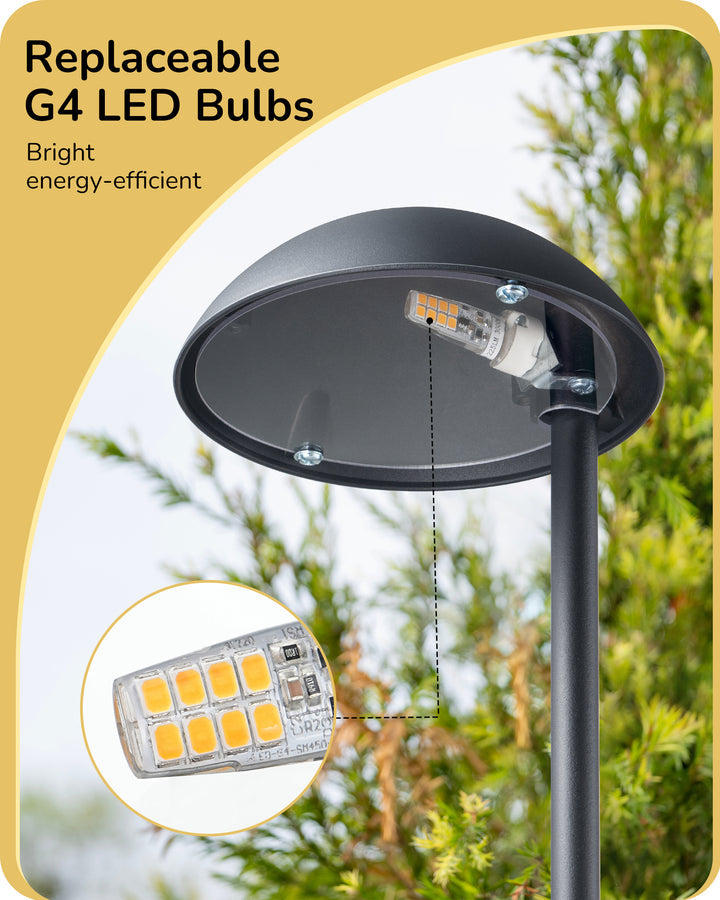 3W 3000K Low Voltage Landscape Lights, 50,000 Hrs, 4 Pack-HGSL37A