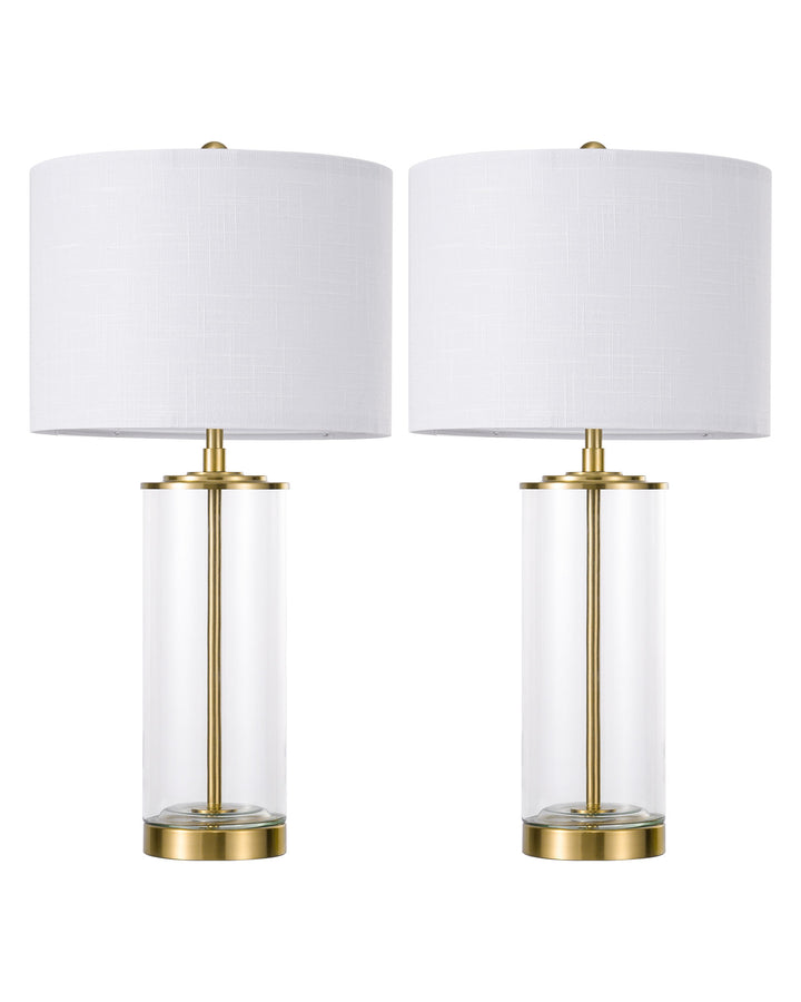 23.6IN Glass Table Lamp DIY Fillable Base-HLTL07A