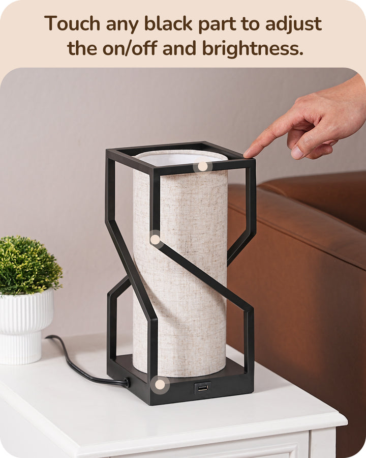 Modern 9W Dimmable Table Lamp with Overall Touch Control-HLTL12B