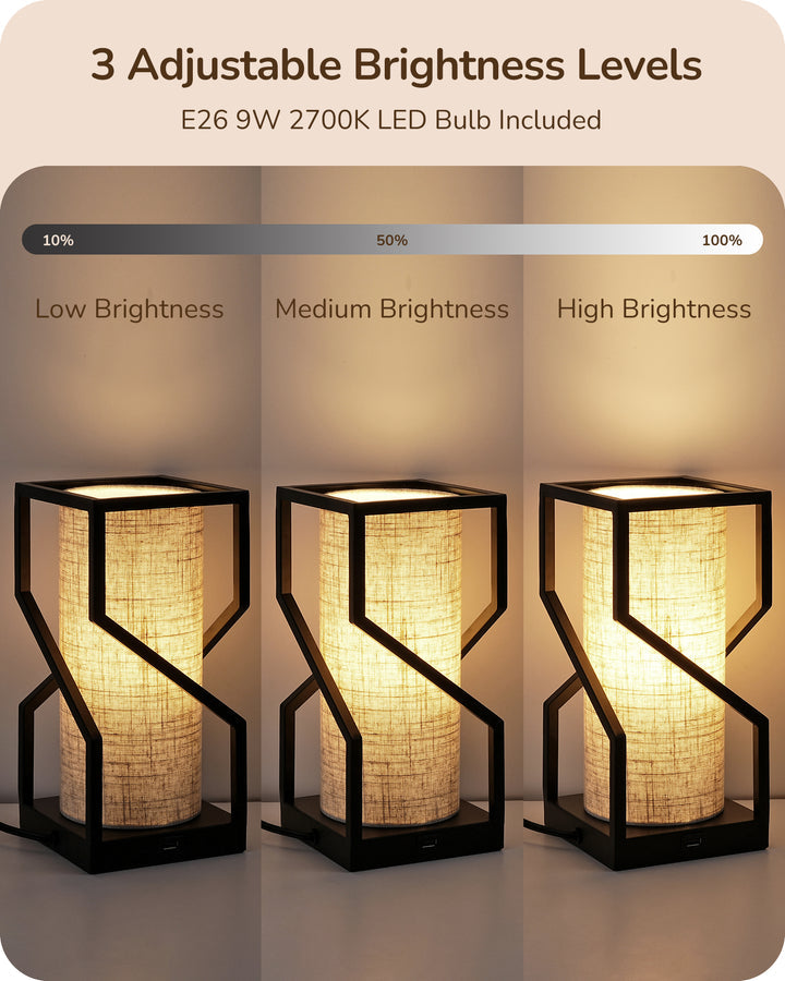 Modern 9W Dimmable Table Lamp with Overall Touch Control-HLTL12B