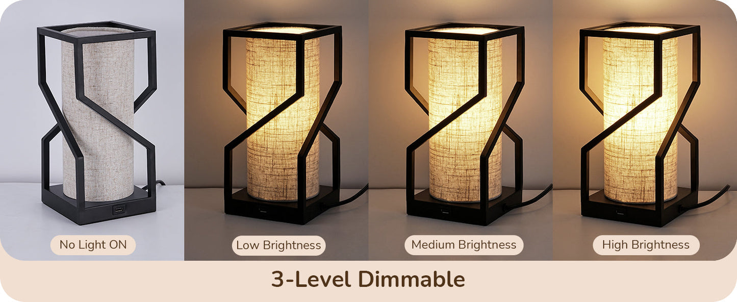 Modern 9W Dimmable Table Lamp with Overall Touch Control-HLTL12B