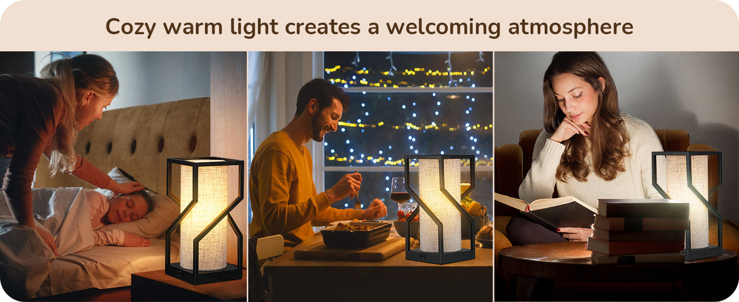 Modern 9W Dimmable Table Lamp with Overall Touch Control-HLTL12B
