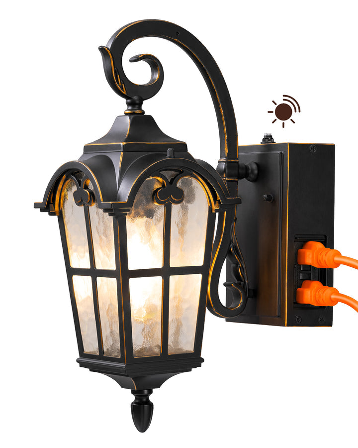 Dusk to Dawn Outdoor Wall Lights-HOWL09R