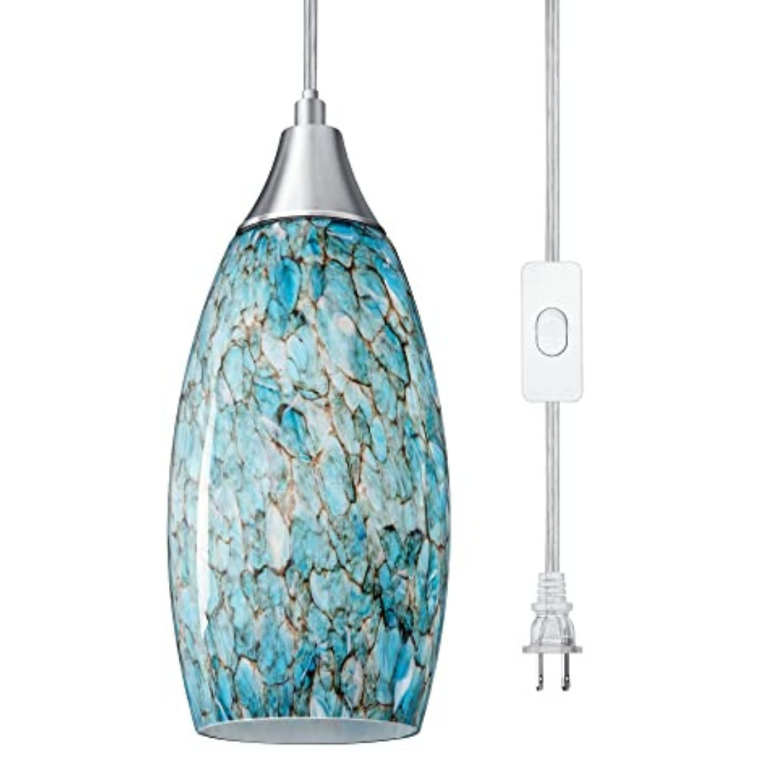 Plug in Pendant Light with 15FT Adjustable Cord