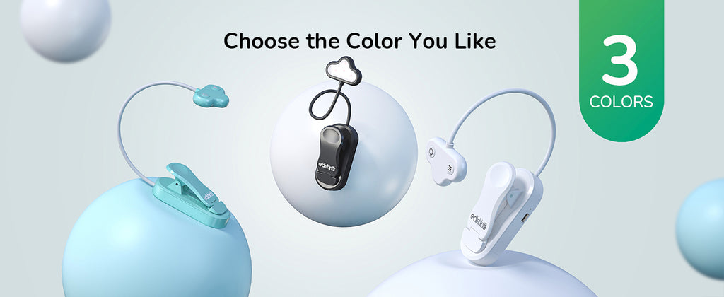 USB Rechargeable Dimmable Book Light with 3 Color Modes