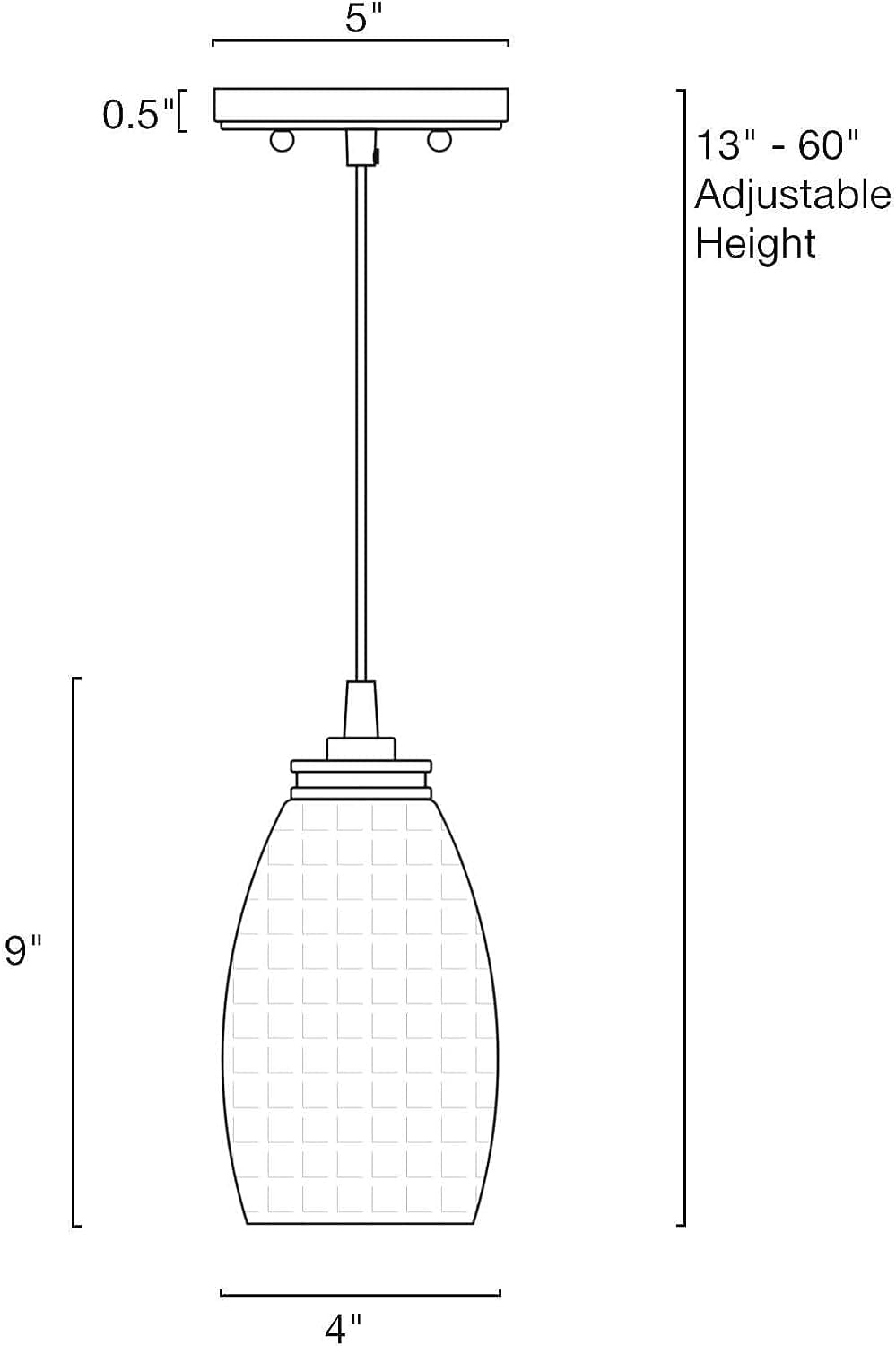 Coast 9" Modern Oval Mini Pendant Light + Hand-Crafted Mosaic Sea Shell Glass, Brushed Nickel Finish/Neutral Color