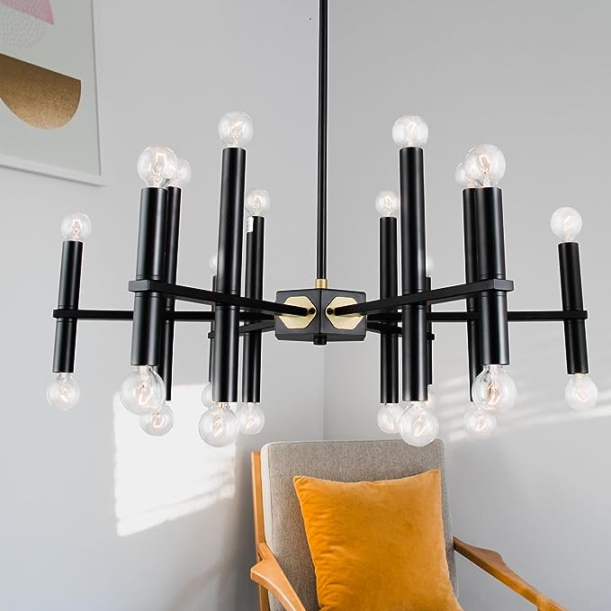 20-inch Globe Chandeliers with Clear Crystals theluminousdecor