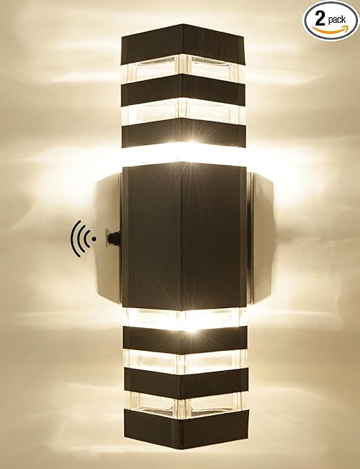 Outdoor Motion Sensor Wall Light Fixture theluminousdecor